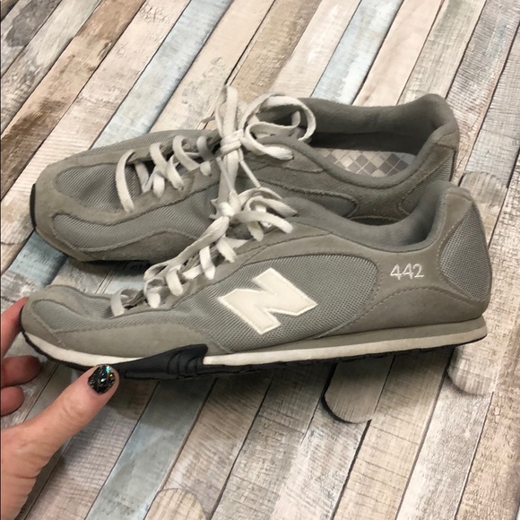 new balance 442 gray suede